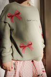 Konges Lou Bow Sweatshirt ~ Tea