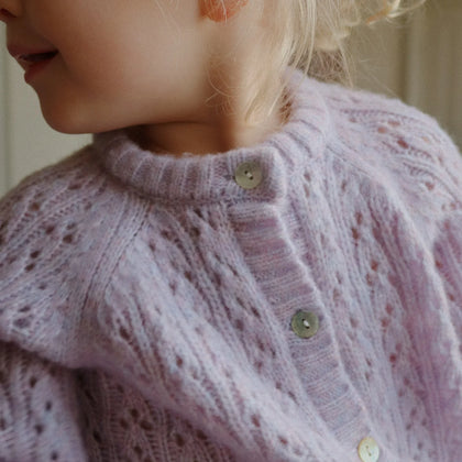 Konges Isa Cardigan ~ Lavendar