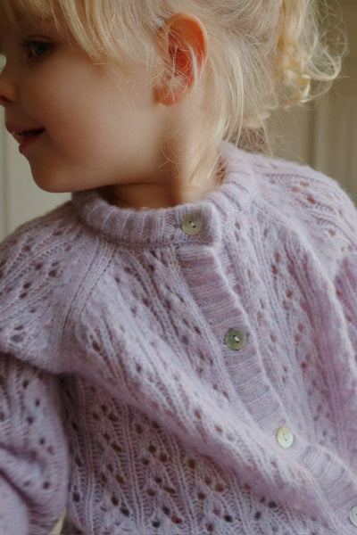 Konges Isa Cardigan ~ Lavendar