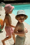 Konges Asnou Swim Shorts ~ Stripe Rouge