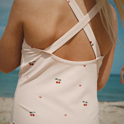 Konges Merle Swimsuit ~ Cherry Coeur Rose