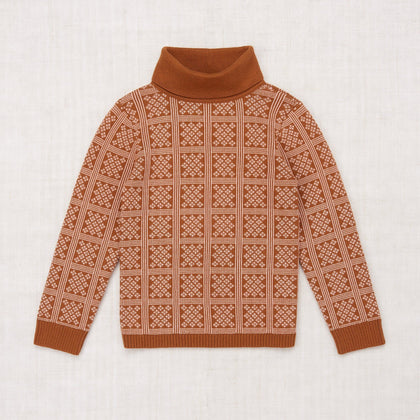 Misha & Puff Izzy Turtleneck ~ Acorn Vintage Grid