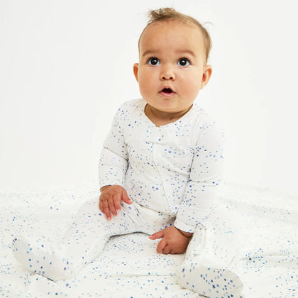Oso & Me Marley Zip Pajama ~ Blue Star