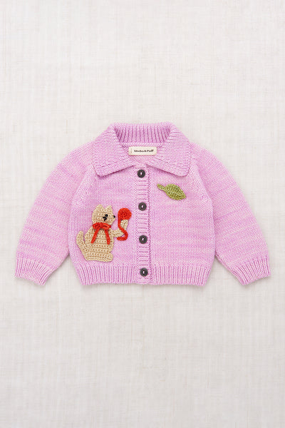 Misha & Puff Baby Meadow Motley Cardigan ~ Pink Lilac