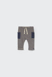 Cozmo Soft Stripe Knit Baby Pants ~ Navy