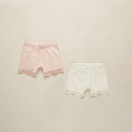 Noralee Cartwheel Shorts ~ Ivory, Blush