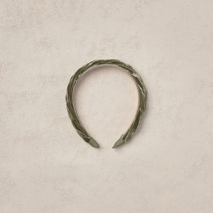 Noralee Velvet Braided Headband ~ Pine