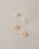 Noralee Pom Pom Pins ~ Ivory, Pearl