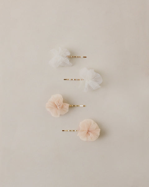 Noralee Pom Pom Pins ~ Ivory, Pearl