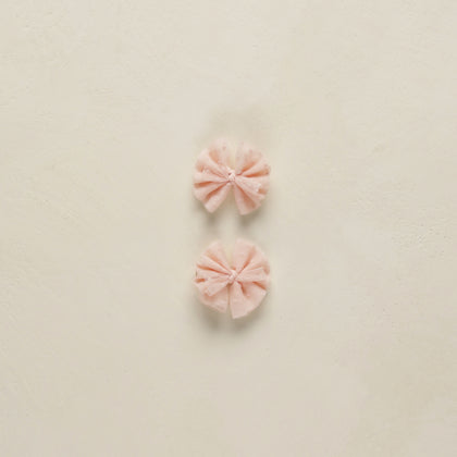 Noralee Flutter Tulle Clips ~ Blush