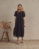 Noralee Claire Dress ~ Black & Ivory Dot