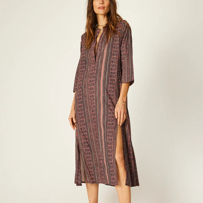 Natalie Martin Isobel Dress ~ Paisley Stripe Heather