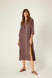 Natalie Martin Isobel Dress ~ Paisley Stripe Heather