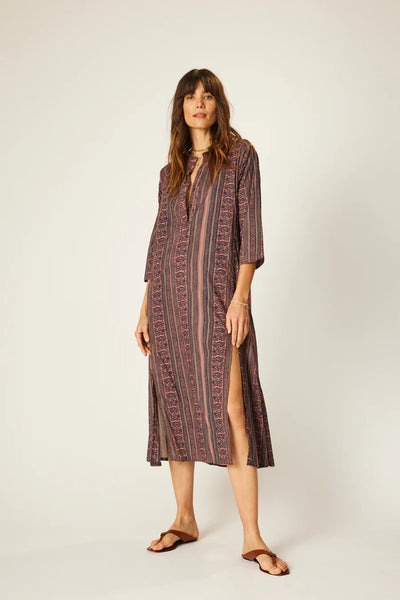 Natalie Martin Isobel Dress ~ Paisley Stripe Heather