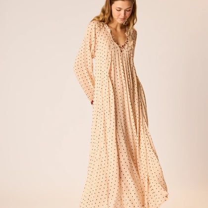 Natalie Martin Fiore Maxi - Polka Dot Crema