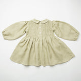 Nellie Quats Draughts Dress ~ Pistachio Mini Check Linen