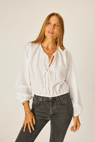 Natalie Martin Amelia Top ~ White Cotton