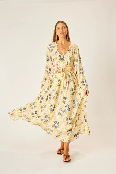 Natalie Martin Fiore Maxi Prairie Indigo Wee Mondine