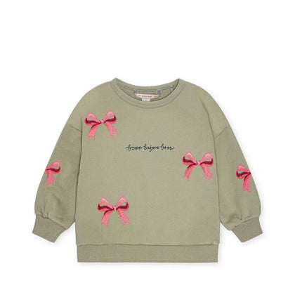 Konges Lou Bow Sweatshirt ~ Tea