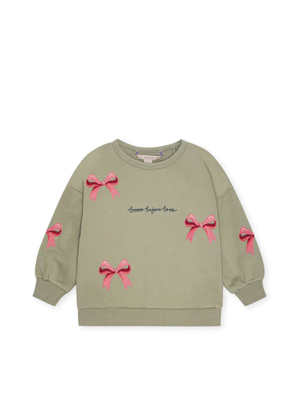 Konges Lou Bow Sweatshirt ~ Tea