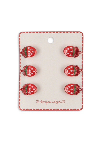 Konges 6 Pack Mini Fraise Clips