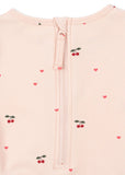 Konges Merle LS Swimsuit ~ Cherry Coeur Rose