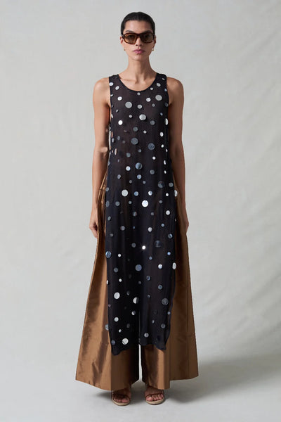 Chan Luu Chloe Sequin Tunic Black