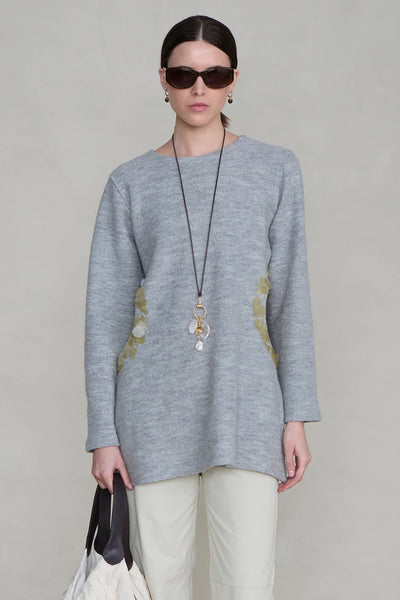 Chan Luu Rib Cage LS Sweater ~ Grey