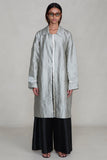 Chan Luu Crinkle Techno Taffeta Row Coat ~ Taffeta
