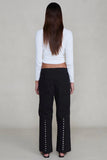 Chan Luu Back Snap Straight Leg Pant ~ Black