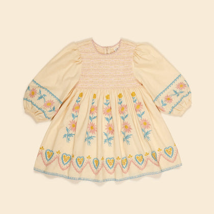 Apolina Penny Smock Dress ~ Cashew