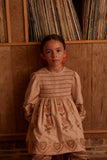 Apolina Penny Smock Dress ~ Pink Beige