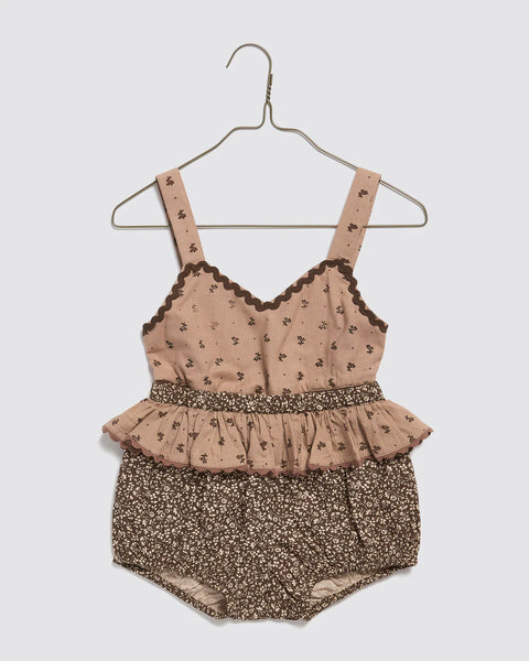 Little Cottons Petra Romper ~ Bracken Floral