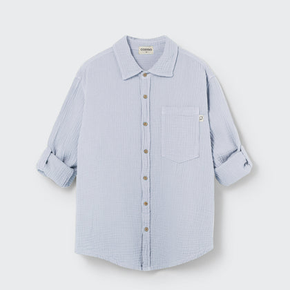 Cozmo Linen Shirt ~Sky Blue