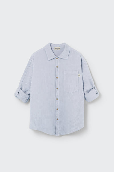 Cozmo Gauze Shirt ~Sky Blue