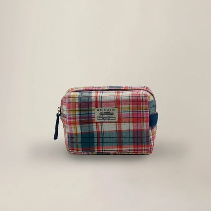 Moismont ~ Small Pouch N°42 Secret Checks Pop Pink