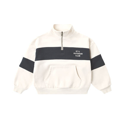 Rylee + Cru Panel Stripe Half Zip ~ Outdoor Club