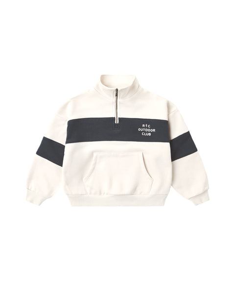 Rylee + Cru Panel Stripe Half Zip ~ Outdoor Club