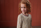 Little Cottons Organic Pointelle T-Shirt ~ Prairie Floral