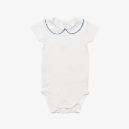 Oso & Me Baby Pan One-Piece - Blue Piping