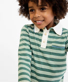 Oso & Me Parker Polo ~ Pine Twin Stripe