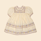 Apolina Patsy Ribbons Dress - Cream