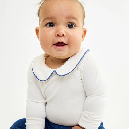 Oso & Me Baby Pan One-Piece - Blue Piping
