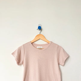 Le Bon Shoppe Pointelle Babe Tee ~ Baby Pink