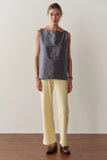 Donni Pointelle Simple Crop Pant ~ Butter