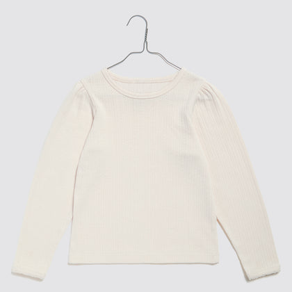 Little Cottons Pointelle LS T-shirt - Chantilly