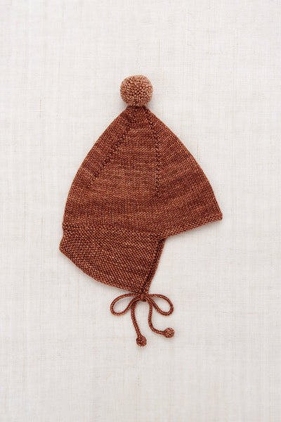 Misha & Puff Baby Pointy Peak Hat ~ Chesnut