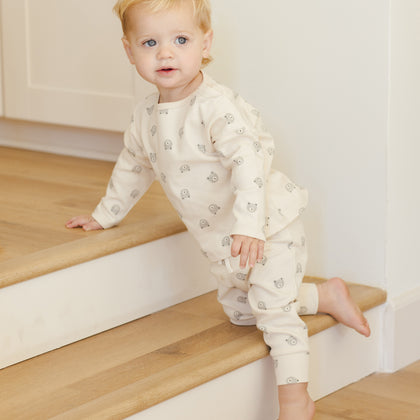 Quincy Mae Long Sleeve Tee & Pant Set  ~ Bears