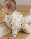 Quincy Mae Relaxed Bear Sweatshirt Set ~ Brown Bear