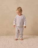 Quincy Mae Cozy Set ~ Slate Stripe